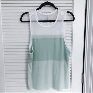 NWOT Free People Movement Mint Green Golden Tank